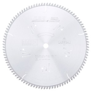 MD12-106-5/8 Carbide Tipped Heavy-Duty Miter/Double Miter 12 Inch Dia x 100T 4+1, -5 Deg, 5/8 Bore Circular Saw Blade