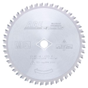 STL203-42 Carbide Tipped Steel Cutting 8 Inch Dia x 42T WWF, 5/8 with Diamond Knockout Bore Circular Saw Blade