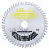 MD210-523 Carbide Tipped Saw Blade for Festool® and Other Track Saw Machines, 210mm Dia x 52T ATB, 5 Deg, 30mm Bore, Fine Crosscut in Sheet Goods, Melamine Circular Saw Blade, Fits TS 75 EQ