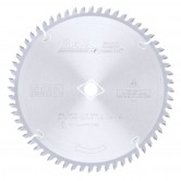 MD8-606TB Carbide Tipped Thin Kerf Sliding Compound Miter & Radial Arm 8-1/2 Inch Dia x 60T 4 ATB + 1 MFT, -5 Deg, 5/8 with Diamond Knockout Bore Circular Saw Blade